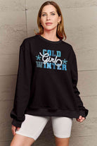 Simply Love Full Size COLD WINTER Graphic Long Sleeve Sweatshirt - Guy Christopher