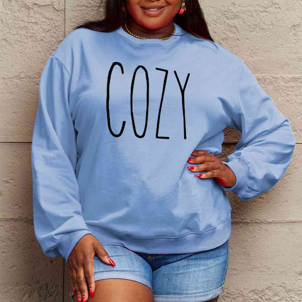 Simply Love Full Size COZY Graphic Sweatshirt - Guy Christopher