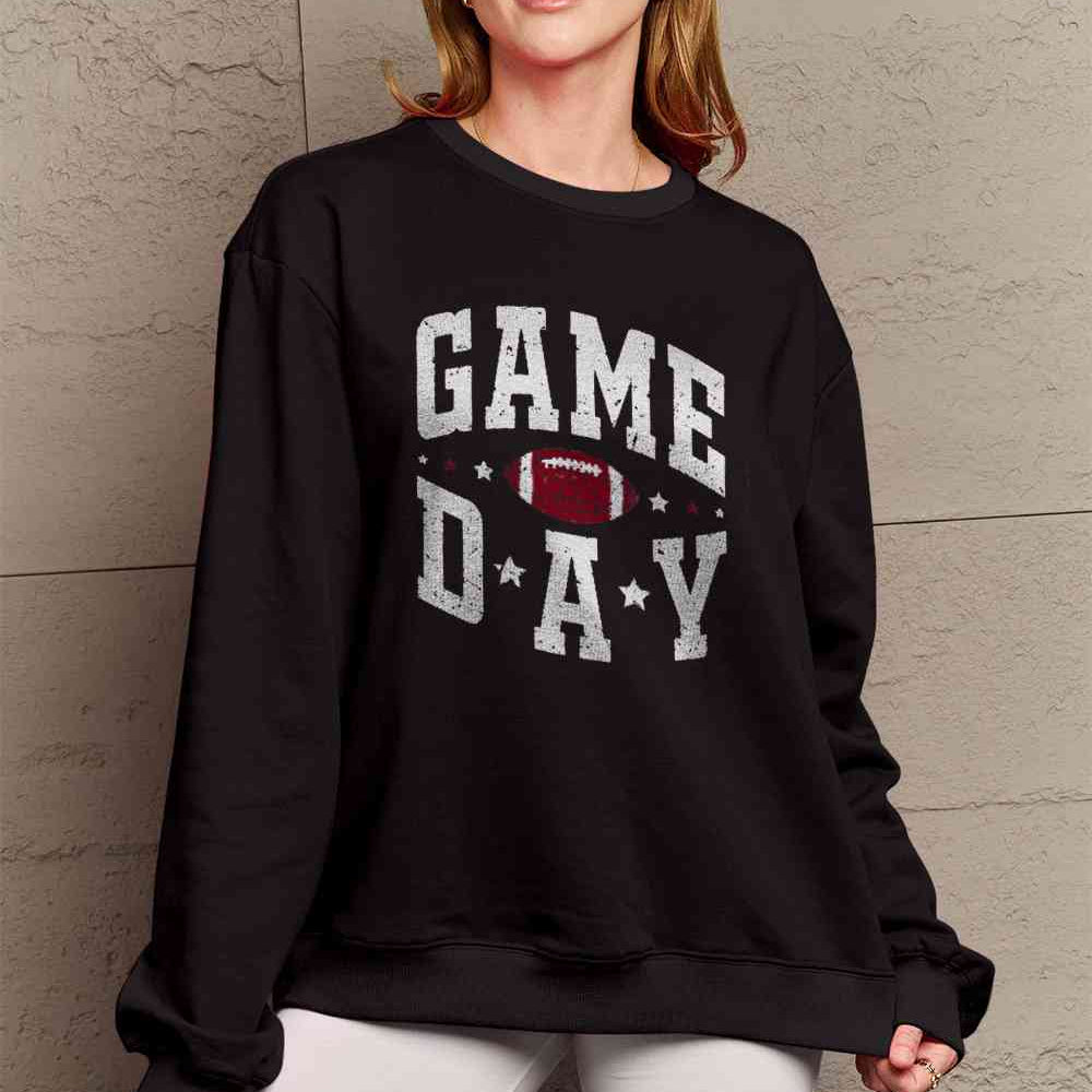 Simply Love Full Size GAME DAY Graphic Sweatshirt - Guy Christopher