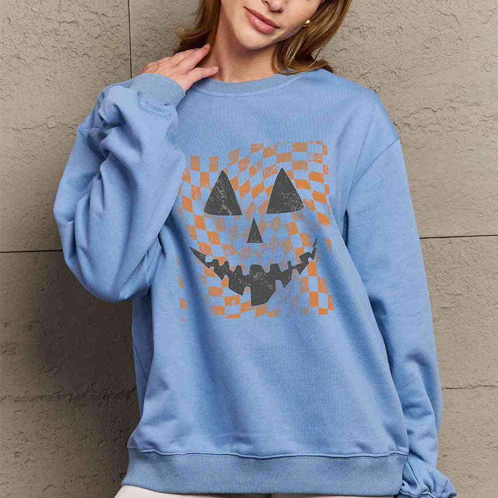 Simply Love Full Size Graphic Dropped Shoulder Sweatshirt - Guy Christopher