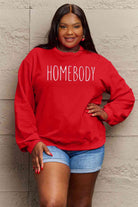 Simply Love Full Size HOMEBODY Graphic Sweatshirt - Guy Christopher