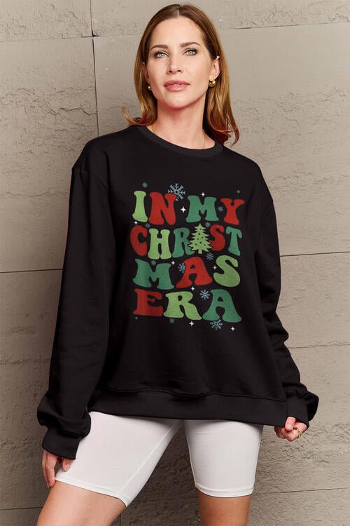 Simply Love Full Size IN MY CHRISTMAS ERA Long Sleeve Sweatshirt - Guy Christopher