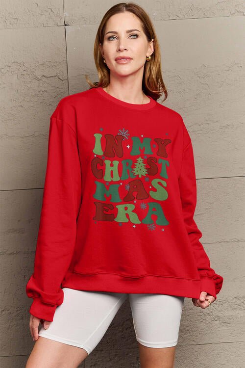 Simply Love Full Size IN MY CHRISTMAS ERA Long Sleeve Sweatshirt - Guy Christopher