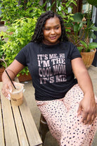 Simply Love Full Size IT'S ME,HI I'M THE COOL MOM IT'S ME Round Neck T-Shirt - Guy Christopher