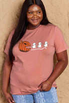 Simply Love Full Size Jack-O'-Lantern Graphic Cotton T-Shirt - Guy Christopher