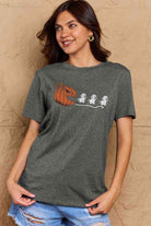 Simply Love Full Size Jack-O'-Lantern Graphic Cotton T-Shirt - Guy Christopher