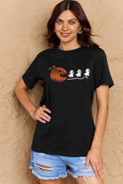 Simply Love Full Size Jack-O'-Lantern Graphic Cotton T-Shirt - Guy Christopher