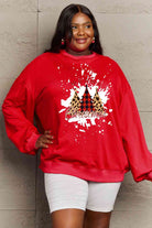 Simply Love Full Size MERRY CHRISTMAS Graphic Sweatshirt - Guy Christopher