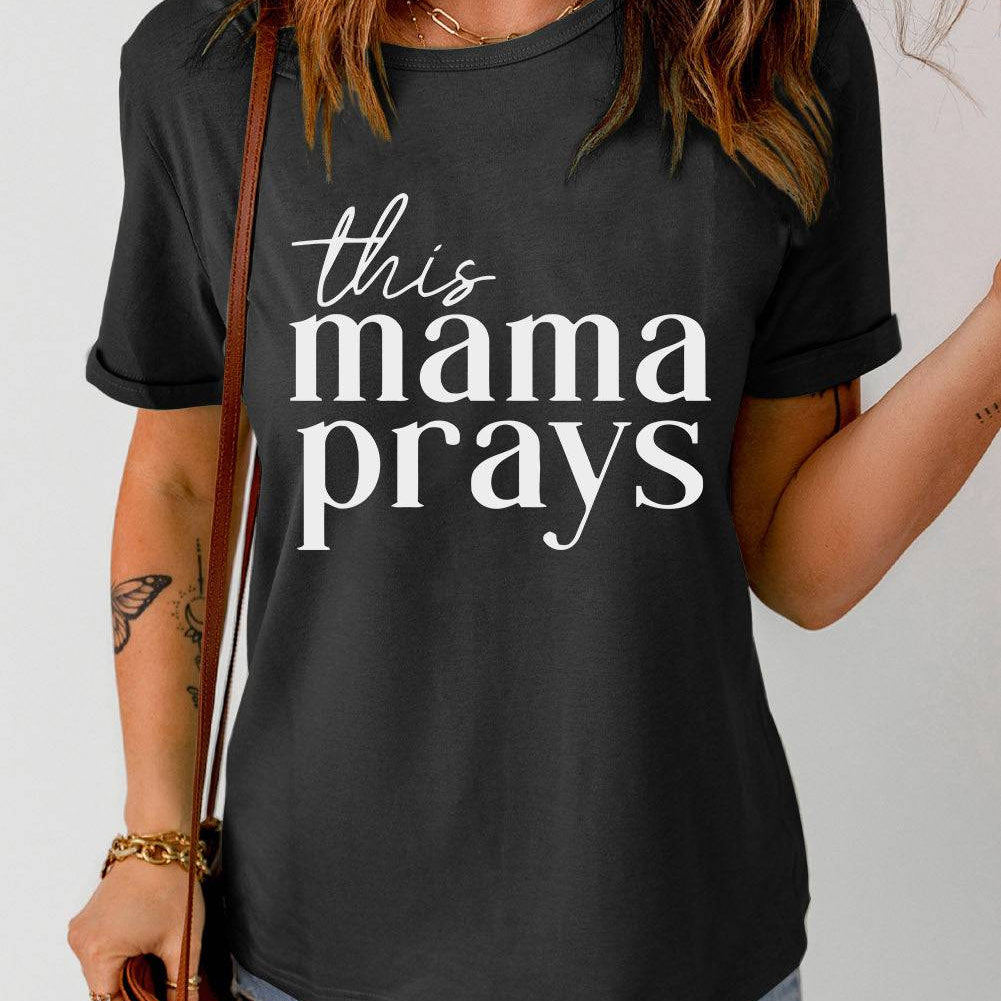 "THIS MAMA PRAYS" Graphic Tee - A Divine Expression of a Mother's Love and Faith - Embrace the Comfort and Beauty of this Captivating Tee - Guy Christopher