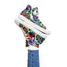"Whimsical Wanderlust - Unleash Your Inner Artist and Step Into a World of Wonder with Women's High Top Canvas Shoes by Guy Christopher" - Guy Christopher