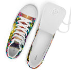 "Whimsical Wanderlust - Unleash Your Inner Artist and Step Into a World of Wonder with Women's High Top Canvas Shoes by Guy Christopher" - Guy Christopher