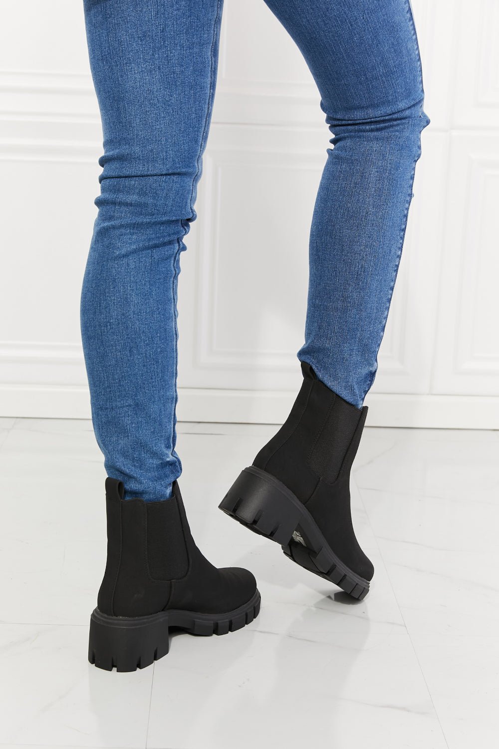 "Work For It Matte Lug Sole Chelsea Boots - Step into Elegance with Confidence and Grace" - Guy Christopher 